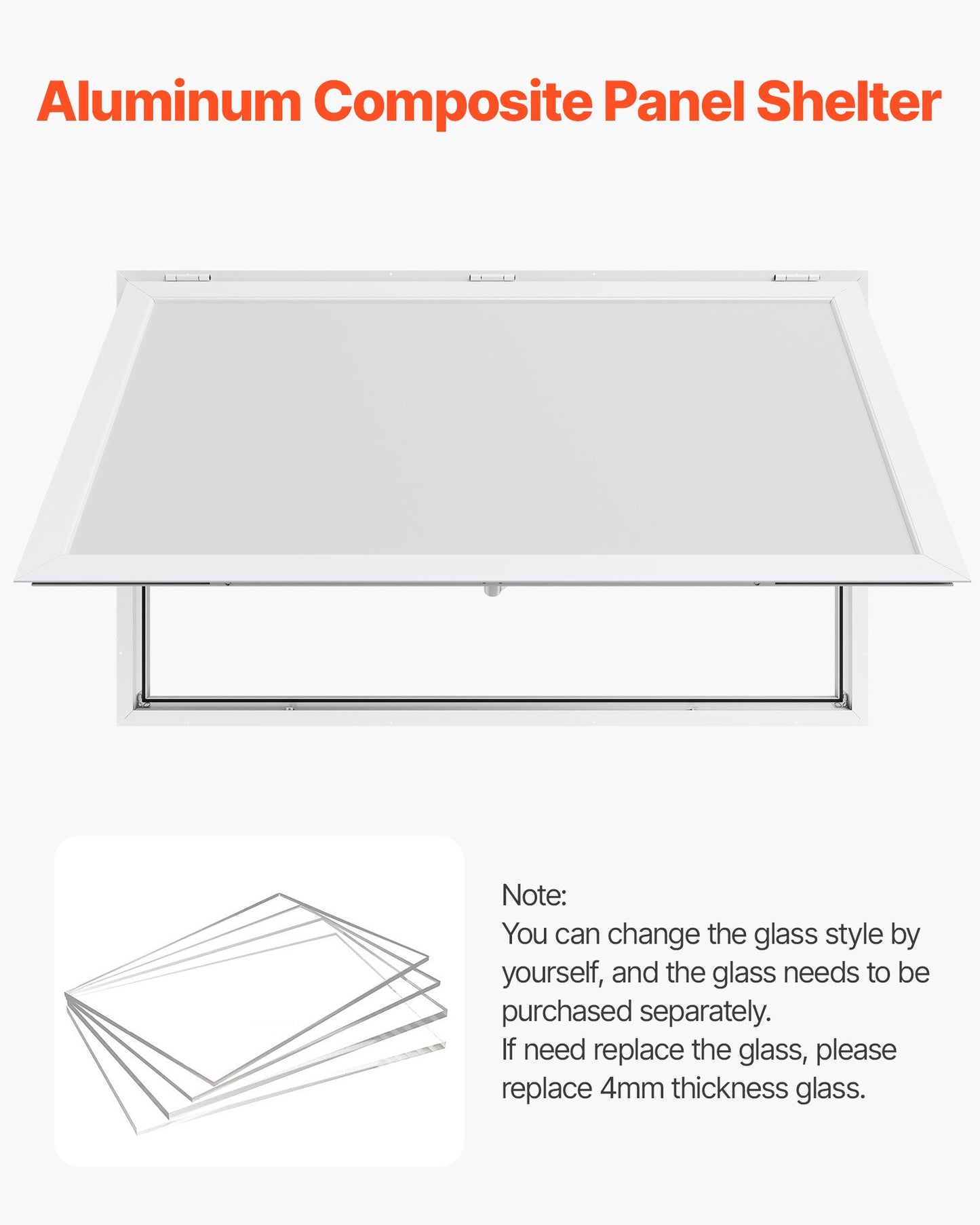 Koncessionsfönster 152x92 cm, servicefönster med aluminiumram för food truck, upp till 85 graders ställfönster med markisdörr och dragkrok, regnvattentåligt för koncessionsvagn