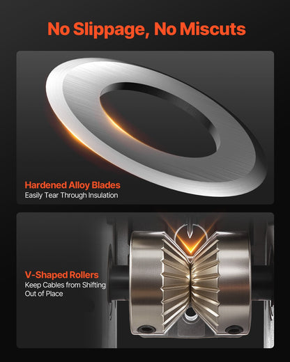 Electric Automatic Wire Stripper Stripping Machine 1,5-40 mm (0.06-1.57 in) 400W Motor