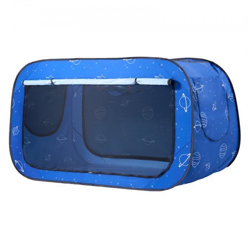 2 Doors Bed Tent Breathable Tent Light Blackout with 0.33 in Fiber Poles 2000x1050x1200mm