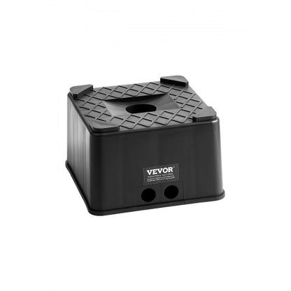 Domkraftsblock, 15 cm högt och kraftigt nivåblock för husbilar med 2600 kg kapacitet, domkraftsstöd för husbilar, motorcykelstöd, pall, husbilstillbehör för husvagnar, 5-hjuls husbilar med klass A/C