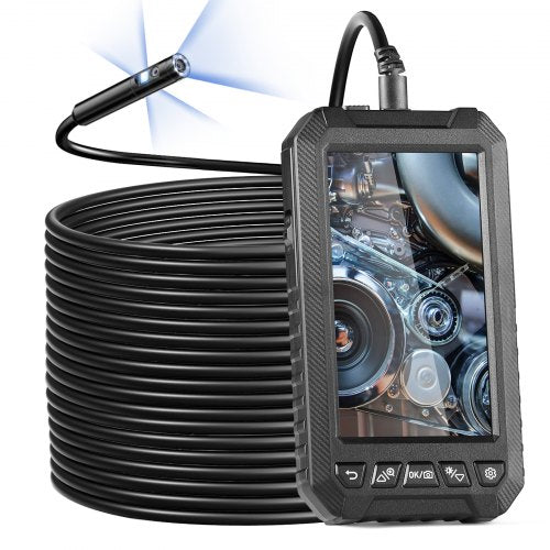 Endoscope Camera with Lights Triple Lens Borescope 1499.6 cm Cable 12.7 cm Screen