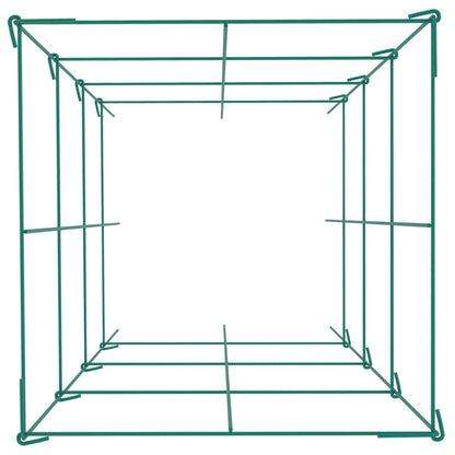 Tomato Cages, 14.6" x 14.6" x 39.4", 6 Packs Square Plant Support Cages, Green PVC-Coated Steel Tomato Towers for Climbing Vegetables, Plants, Flowers, Fruits