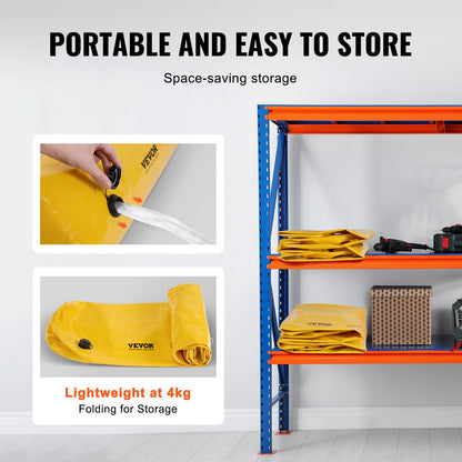 Flood Barriers, Sandbag Alternative Flood Bags 4 Pack, Flood Barrier for Home, Water Barriers for Flooding, Doorway, Driveway(122 × 25 × 17 cm)