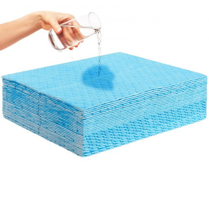 Spill Absorbent Pads, Water Absorbing Mat Pad in Dispenser Box, 22.7L Capacity, 380 x 480 mm Polypropylene Absorbent Pad for Water, 30 pcs per Box