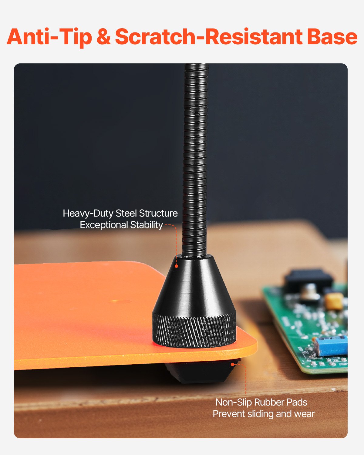 Magnetic Helping Hands Soldering Station, 4 Flexible Arms Third Hand Tool, with Alligator Clips & Non-Slip Heavy-Duty Steel Base, Soldering Helping Hands for Electronic Repair Craft Hobby DIY