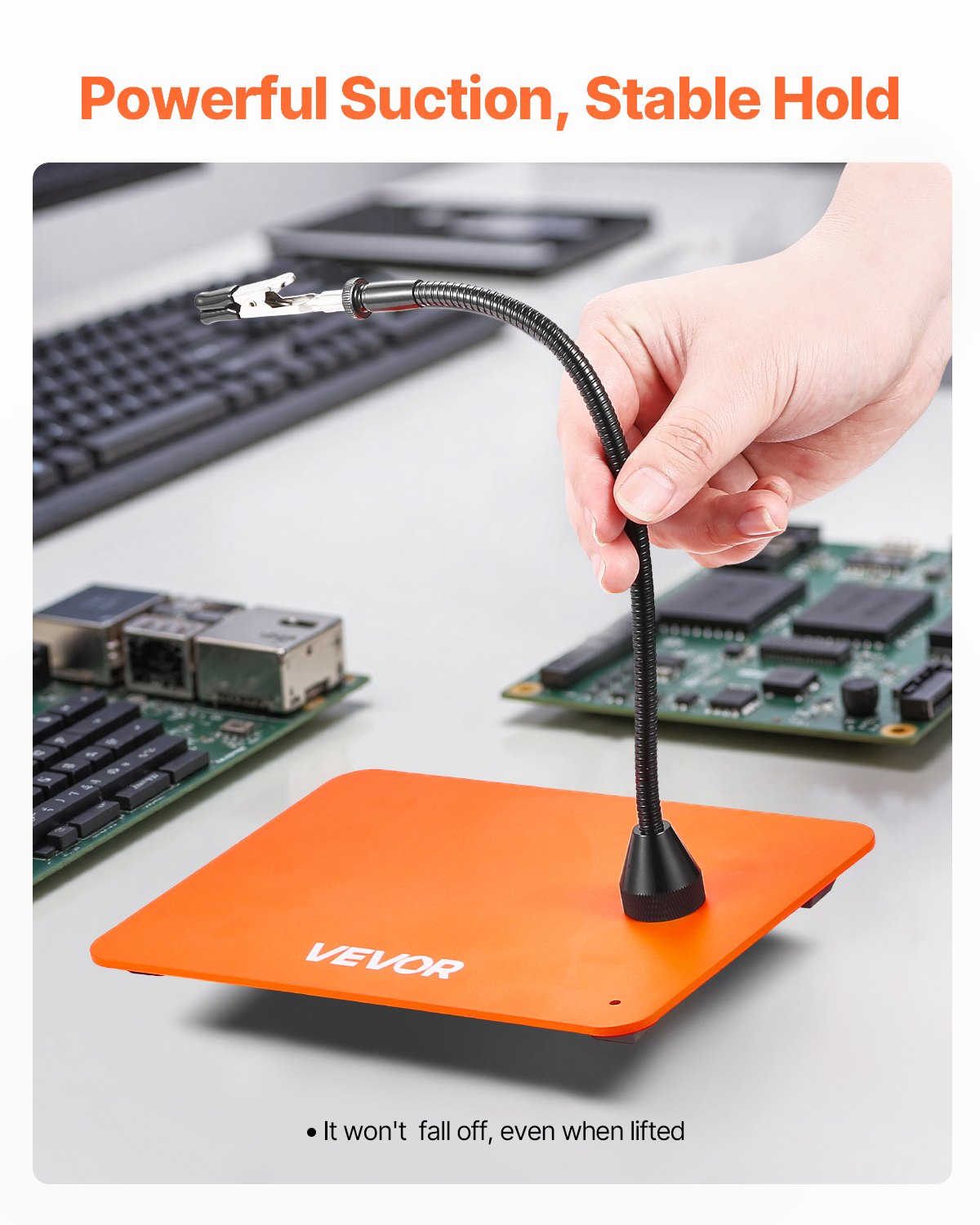 Magnetic Helping Hands Soldering Station, 4 Flexible Arms Third Hand Tool, with Alligator Clips & Non-Slip Heavy-Duty Steel Base, Soldering Helping Hands for Electronic Repair Craft Hobby DIY