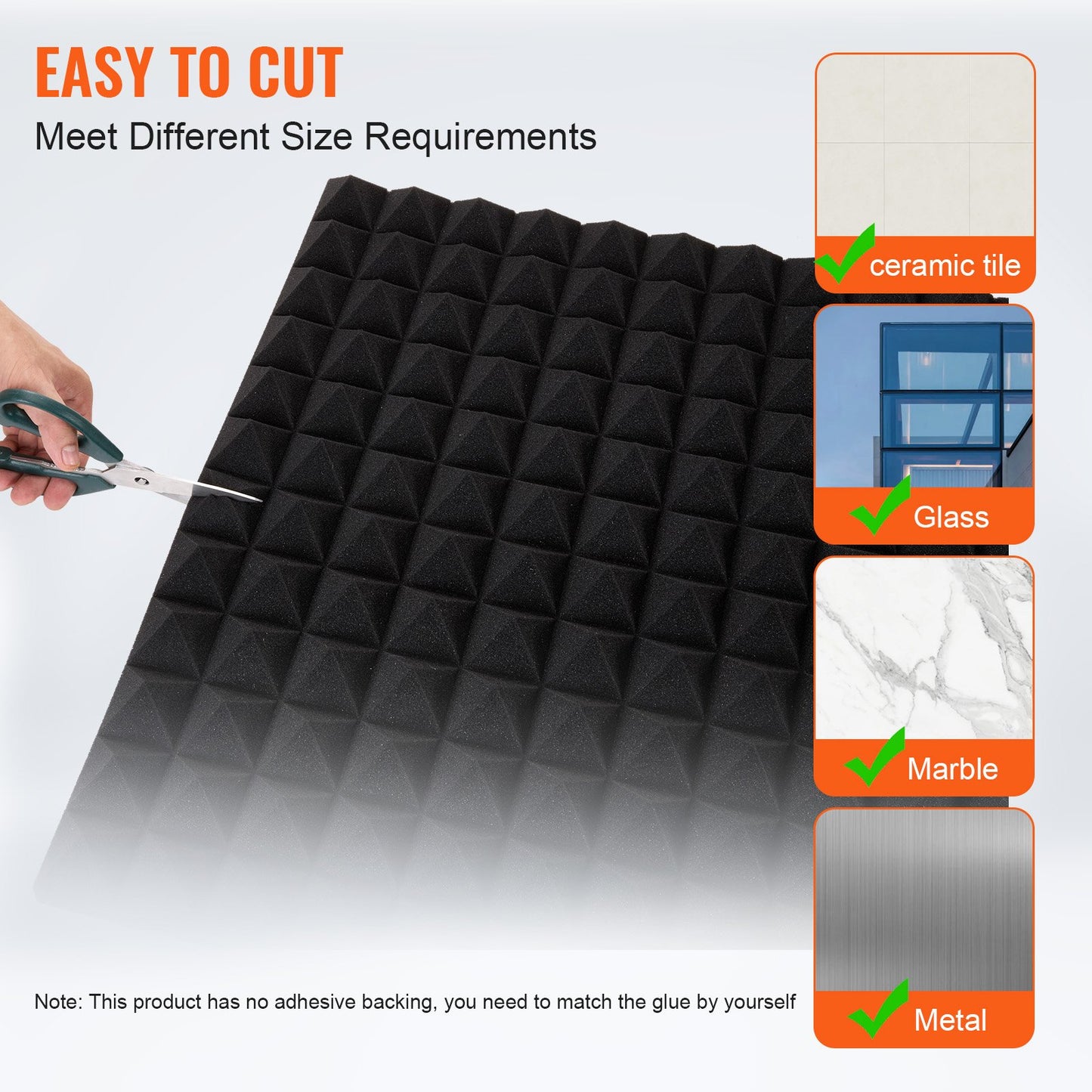 Acoustic Foam Panels, 4 Pack 48 x 24 x 2 inches, Pyramid Designed Soundproof Wall Panels,Fire-Resistant Acoustic Panels,Sound Dampening Absorbing Panels for Studio Wall and Ceiling,Black