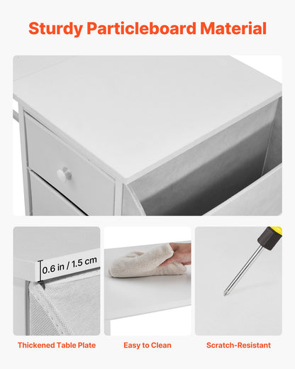 Datorskrivbord med tyglådor, 120 cm vändbart arbetsbord för modernt hemmakontor, enkelt modernt och sött PC-bord med metallram, kontorsmöbler, vit