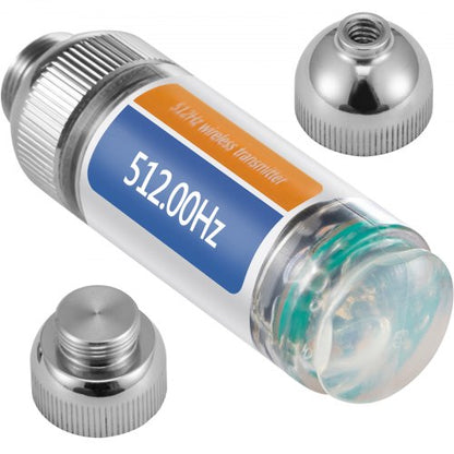 512HZ Sonde 8/5\" and 1/4-20\" Connectors Rigid Drain Locator for Locating & Detecting Small Sewer & Pipelines, Silver