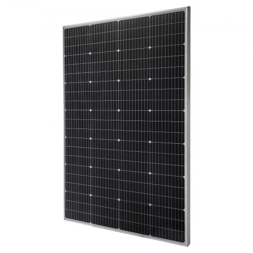 200W Monocrystalline Solar Panel, 23% High-Efficiency Mono PV Module with Stable MC4 Output & Aluminum Frame, IP65 Waterproof Solar Panel for Car Boat RV Flat Rooftop Off-Grid Applications