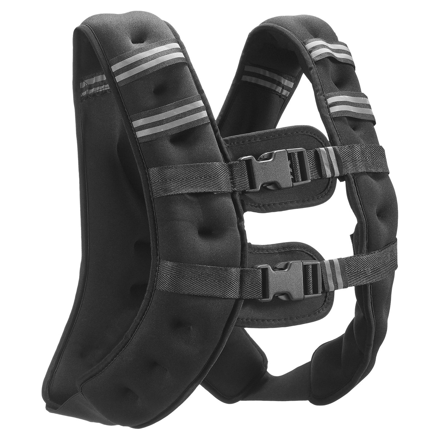 Weighted Vest, 16 lbs Weight Vest with Reflective Stripe, Adjustable Buckle Body Weight Vest for Men Women, Workout Equipment for Strength Training, Running, Jogging, Fitness, and Weight Loss