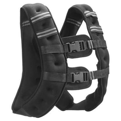 Weighted Vest, 16 lbs Weight Vest with Reflective Stripe, Adjustable Buckle Body Weight Vest for Men Women, Workout Equipment for Strength Training, Running, Jogging, Fitness, and Weight Loss