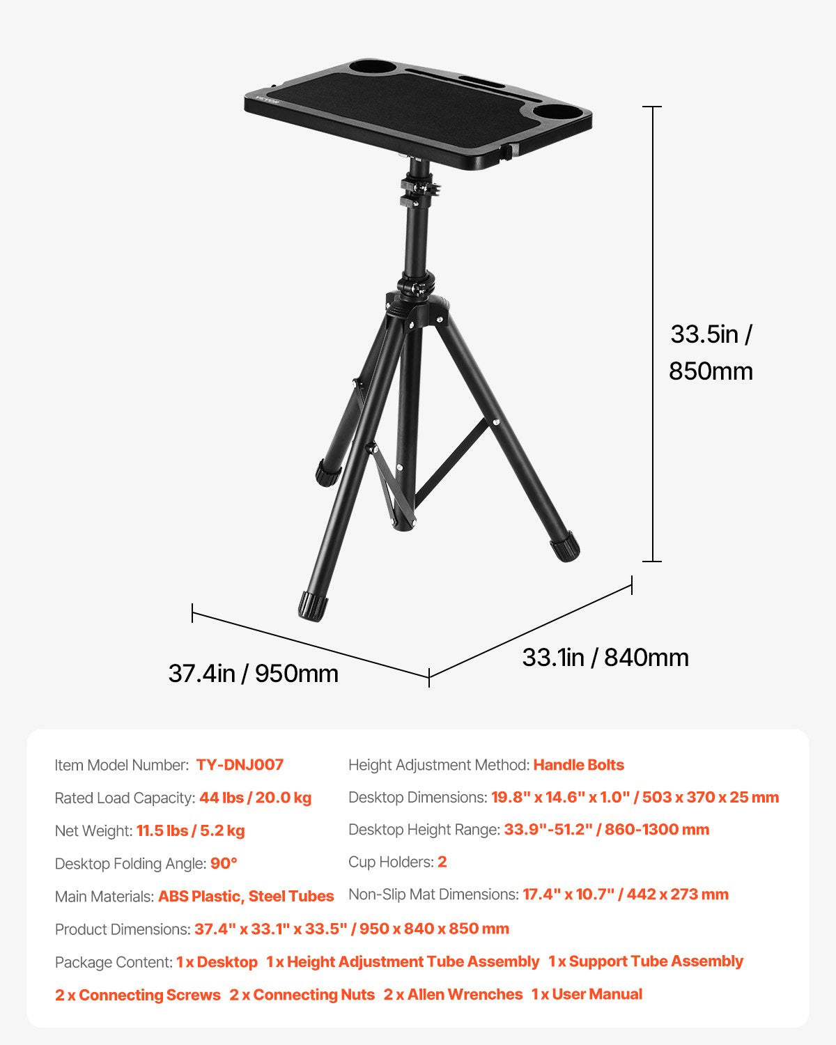 Cykelbord, stationärt hopfällbart justerbart cykeltränings- och löpbandsbord med triangelstöd, halkfritt cykelträningsbord med flera spår och handtag, lämplig för hemmakontorsträning