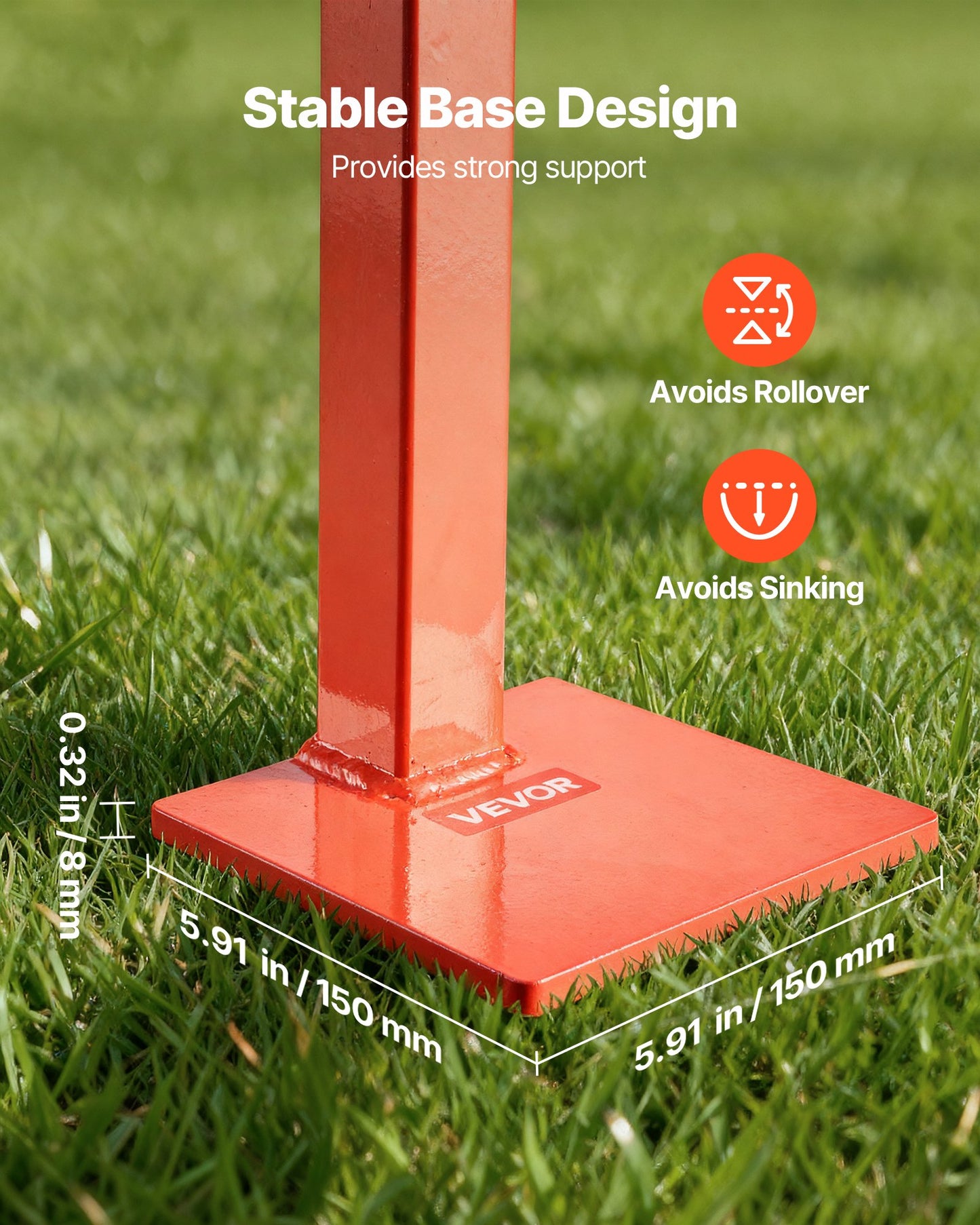 78 cm T Post Puller, Heavy Duty Fence Post Puller with 109.2 cm Lifting Chain, Rust-Resistant Steel, Labor-Saving T-Post Remover Tool for Round Fence Posts, Sign Posts & Tree Stumps