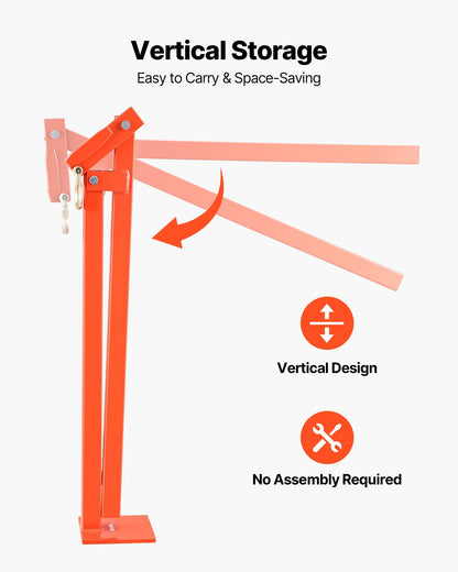 78 cm T Post Puller, Heavy Duty Fence Post Puller with 109.2 cm Lifting Chain, Rust-Resistant Steel, Labor-Saving T-Post Remover Tool for Round Fence Posts, Sign Posts & Tree Stumps