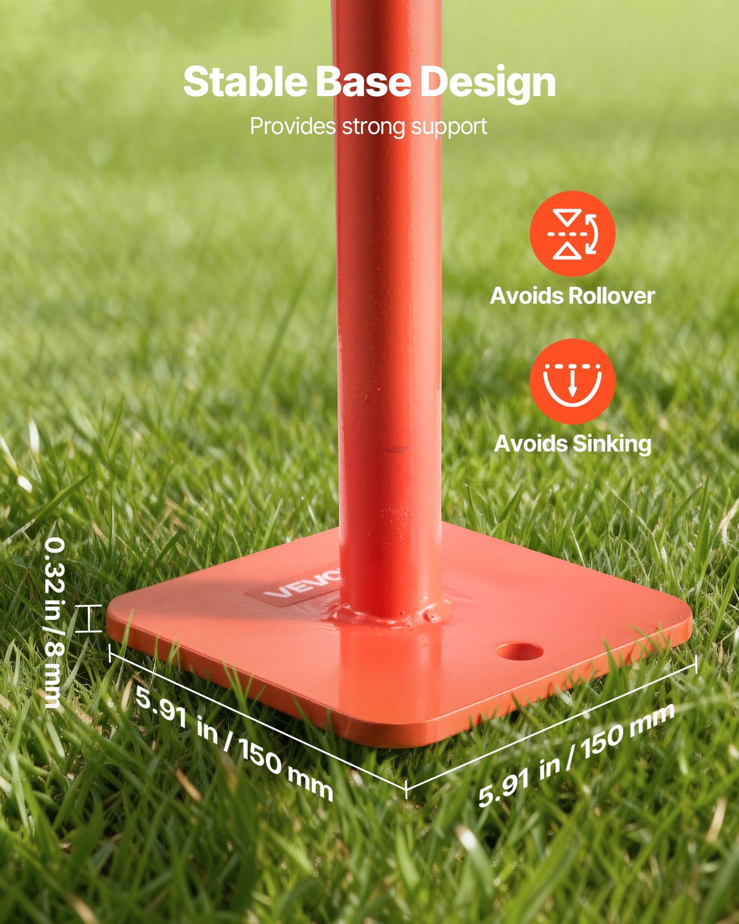 91,4 cm T-stolpsavdragare, kraftig stålstolpsavdragare, 300 kg lastkapacitet, arbetsbesparande T-stolpsborttagare för runda staketstolpar, skyltstolpar och trädstubbar, lyftkedja ingår ej