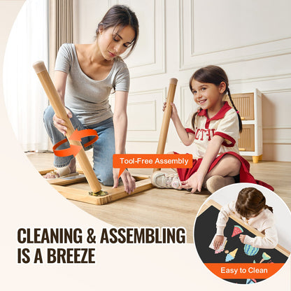 Sensory Table for Toddlers, Kids Activity Table with Double-Sided Tabletop & Non-Slip Feet, Indoor/Outdoor Play Activity Table, Wooden Sensory Table for Drawing Studying, Ideal Gift for Boy Girl