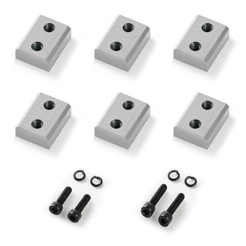 Armeringsskärblad, 6 st. reservkäftblad för 1-1/4 tum 32 mm #10 elektrisk armeringsskärare, dubbelsidig, CR12MOV höghårdhetsstål, snabb och effektiv med skruvar och fjäderbricka