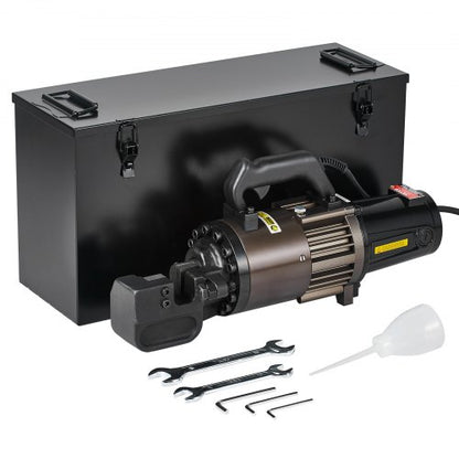 Electric Hydraulic Rebar Cutter, 2300W Portable Rebar Cutter, Cutting up to 1.26 Inch (5-32mm) Rebar within 4.5 Seconds, High Power Steel Rebar Cutter with Oil Can Rich Accessories,Black RC-32