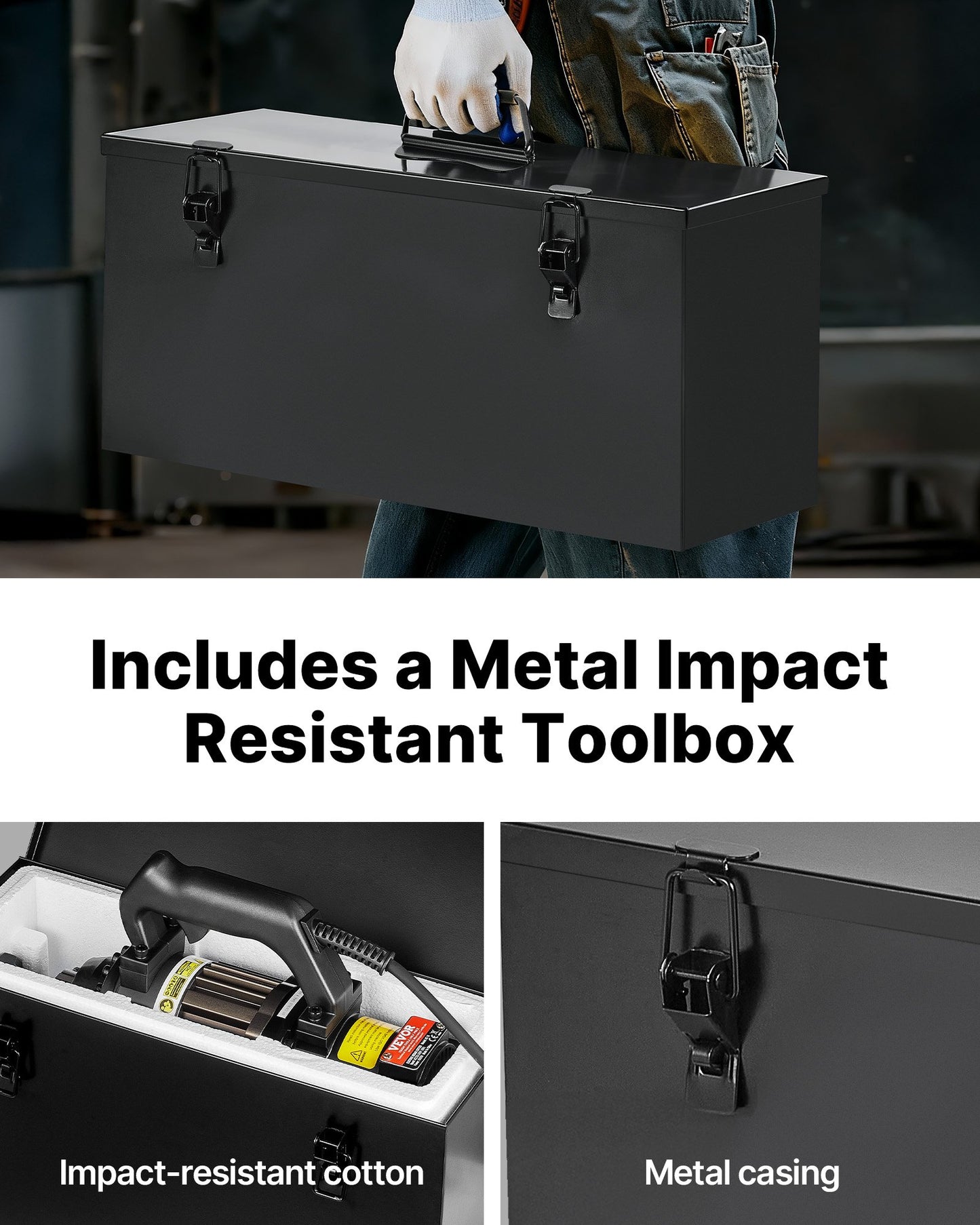 Electric Hydraulic Rebar Cutter, 1000W Portable Rebar Cutter, Cutting up to 5/8 Inch (4-16mm) #5 Rebar within 2 Seconds, High Power Steel Rebar Cutter with Oil Can Rich Accessories,Black RC-16