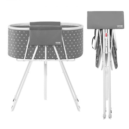 Bärbart hundbadkar, upphöjd och hopfällbart, platsbesparande husdjursduschstation med effektiv dränering, badkar för tvätt och pälsvård av små och medelstora hundar och katter inomhus och utomhus, grå