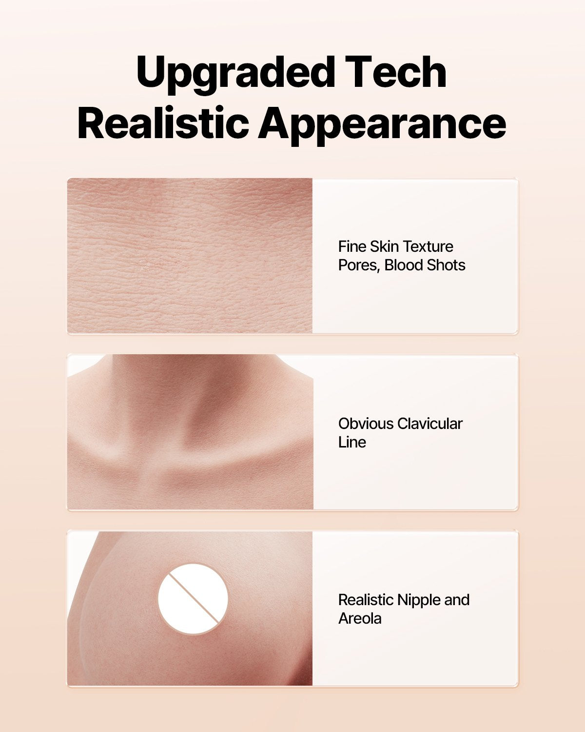 Silicone Breastplate, C-Cup High Neckline Fake Breasts for Crossdressers, Realistic Silicone-Filled Fake Boobs Breast Forms for Transgender Cosplay Drag Queen, Ivory