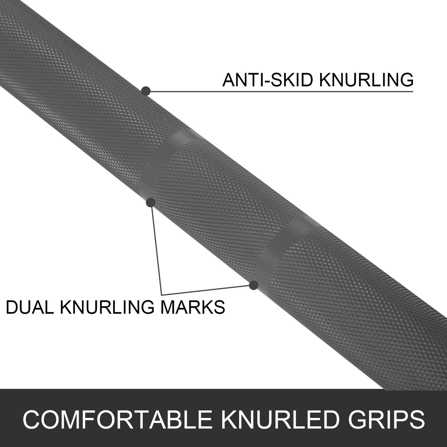 2m skivstång 15kg tyngdlyftningsstång träning fitness övning bänkpressstång för tyngdlyftningsstång viktstång bänklyft knäböj med spännen och klämmor grå