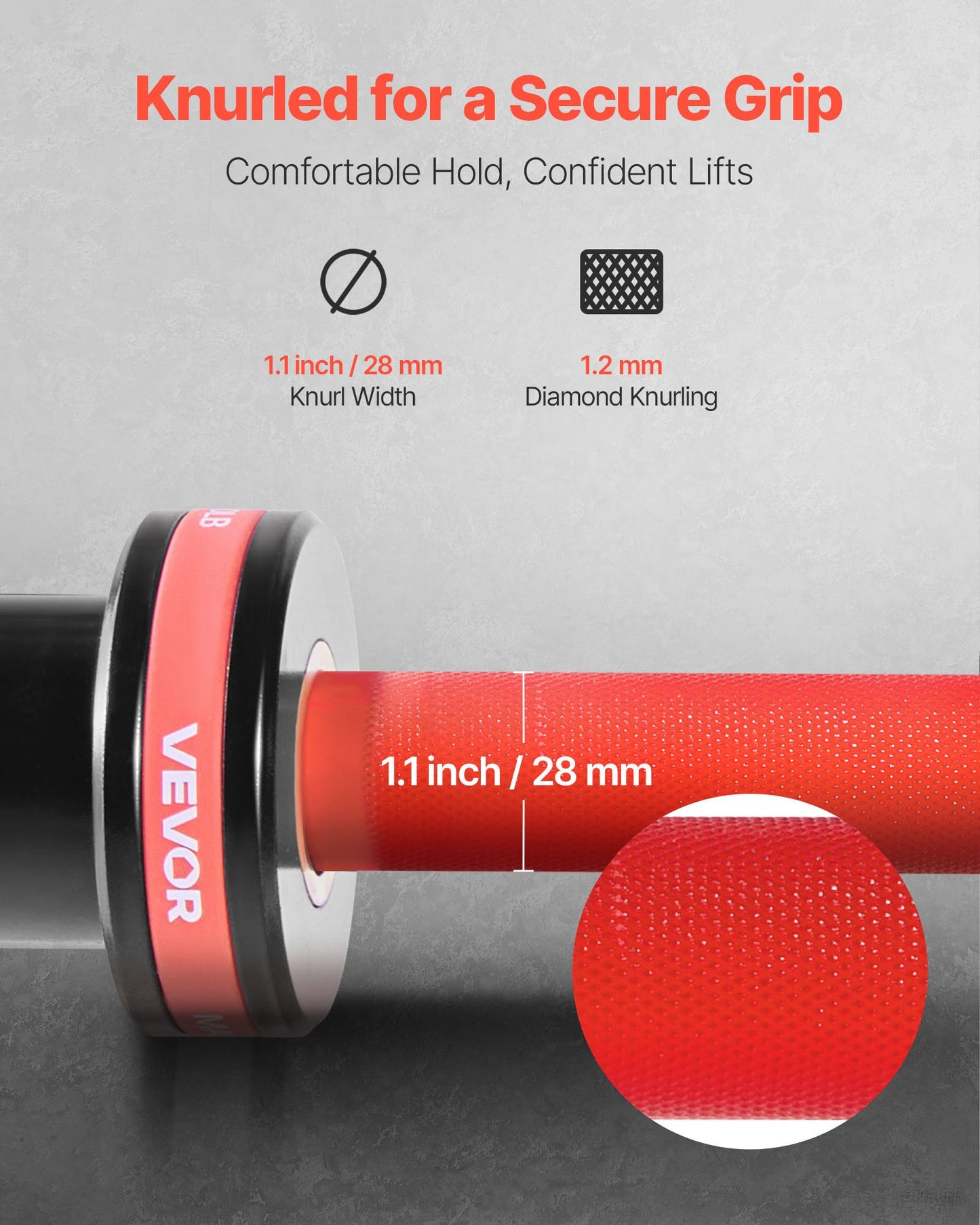 180cm Barbell Bar, Fit 2-Inch Weight Plates, Barbell Bar with Knurled Grip for Strength Training, Weightlifting, Squat, Deadlift, Bench Press, Curl, Overhead Press, 700lbs/317kg Capacity