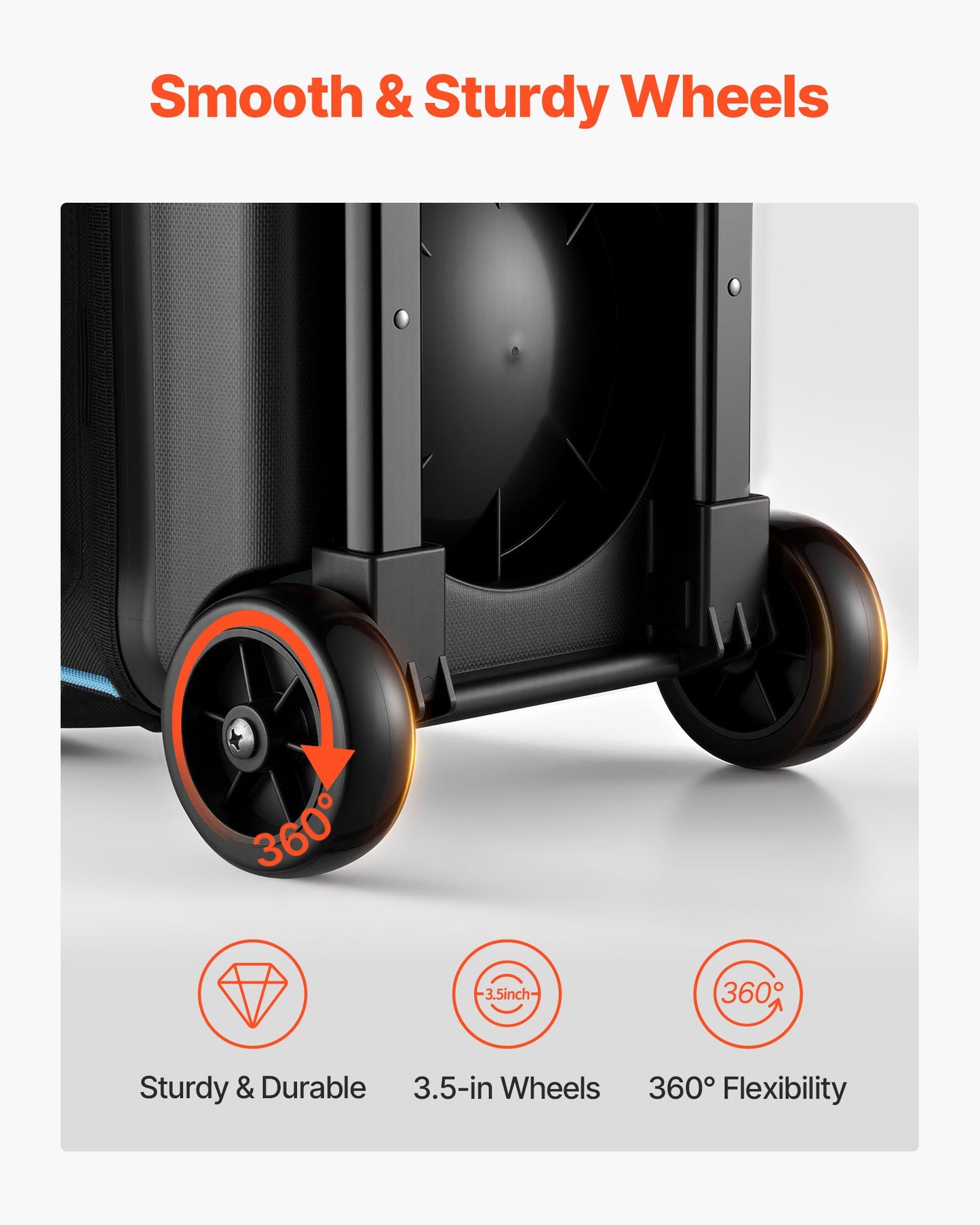 Bowling Ball Bag, 2 Ball Double Roller Bowling Bag with Wheels, Featuring a Separate Compartment for Shoes (Up To US Size 16) & Oversized Accessory Pocket, Retractable Handle Extends to 1050 mm