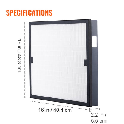 HEPA Air Filter, 16 x 19 inch Air Filter Replacement, High-efficient Stage 3 Filters Compatible with BlueDri & Scrubber, Air Purifiers, Water Damage Restoration Equipment