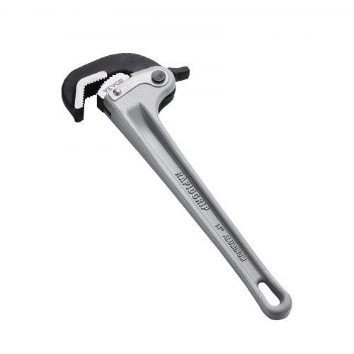 Rörtång, 14" rak rörtång i aluminium, automatisk käftjustering, justerbar rörmokeri, lätt att bära, ergonomiskt handtag, upphängbar design, för vattenrör, bilreparationer