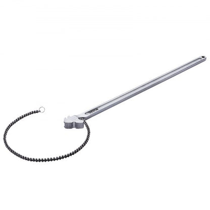 Kedjenyckel, 48 tums kedjerörnyckel, 13,4 tums diameterkapacitet, CRV vändbar rörkopplingsnyckel med höghållfast käft och ergonomiskt handtag, för rörinstallation och bilreparation