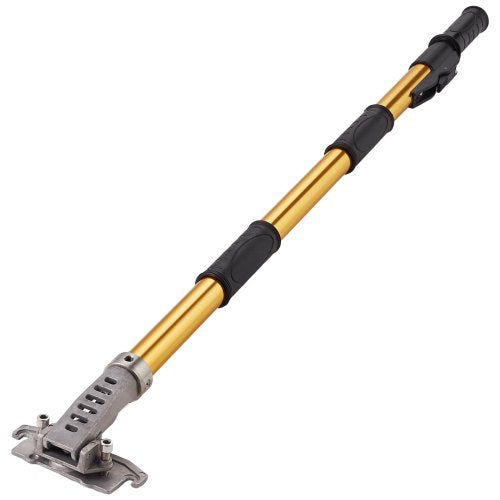 Platt lådhandtag för gipsskivor, 101,6-1950,7 cm, förlängningshandtag i anodiserad aluminium, justerbart i 5 sektioner, halkfritt grepp och 360° målning för gipsskivor, väggskivor och gipsskivor