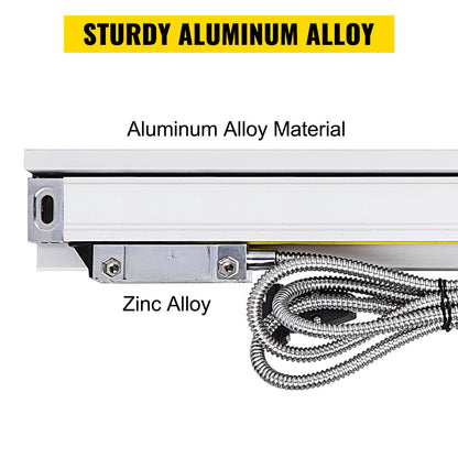 2 precisionslinjära skalor med längderna 250 mm och 1000 mm (10 tum och 40 tum)