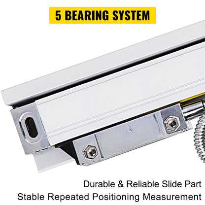 2 precisionslinjära skalor med längderna 250 mm och 1000 mm (10 tum och 40 tum)