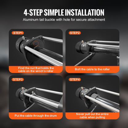 Galvanized Steel Winch Cable, 3/8 Inch x 50 Feet 15,200 lbs Breaking Strength, Wire Winch Rope with Swivel Hook, Towing Cable Heavy Duty, Universal Fit for SUV, Large Off-Road Vehicle, Truck