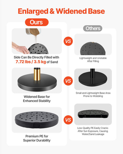 Stanchion Post, 6 Pcs Crowd Control Barrier with 4 Red Velvet Ropes, 5 ft Stainless Steel Black Stanchion Post Queue with Sand Injection Hollow Base for Theater, Party, Wedding, Exhibition