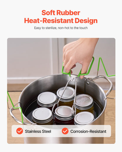 Canning Supplies Starter Kit, 9 Pieces Stainless Steel Water Bath Canning Kit for Beginners, Canning Tools Set: Ladle, Measuring Spoon & Cup, Funnel, Tongs, Jar Lifter, Jar Wrench