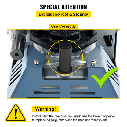 High Pressure Compressor, 4500PSI/30MPA High Pressure Air Compressor, 1800W 220V Automatic Pressure Relief Air Rifle Compressor Suitable for Paintball Air Rifle, PCP Rifle, Diving Bottle