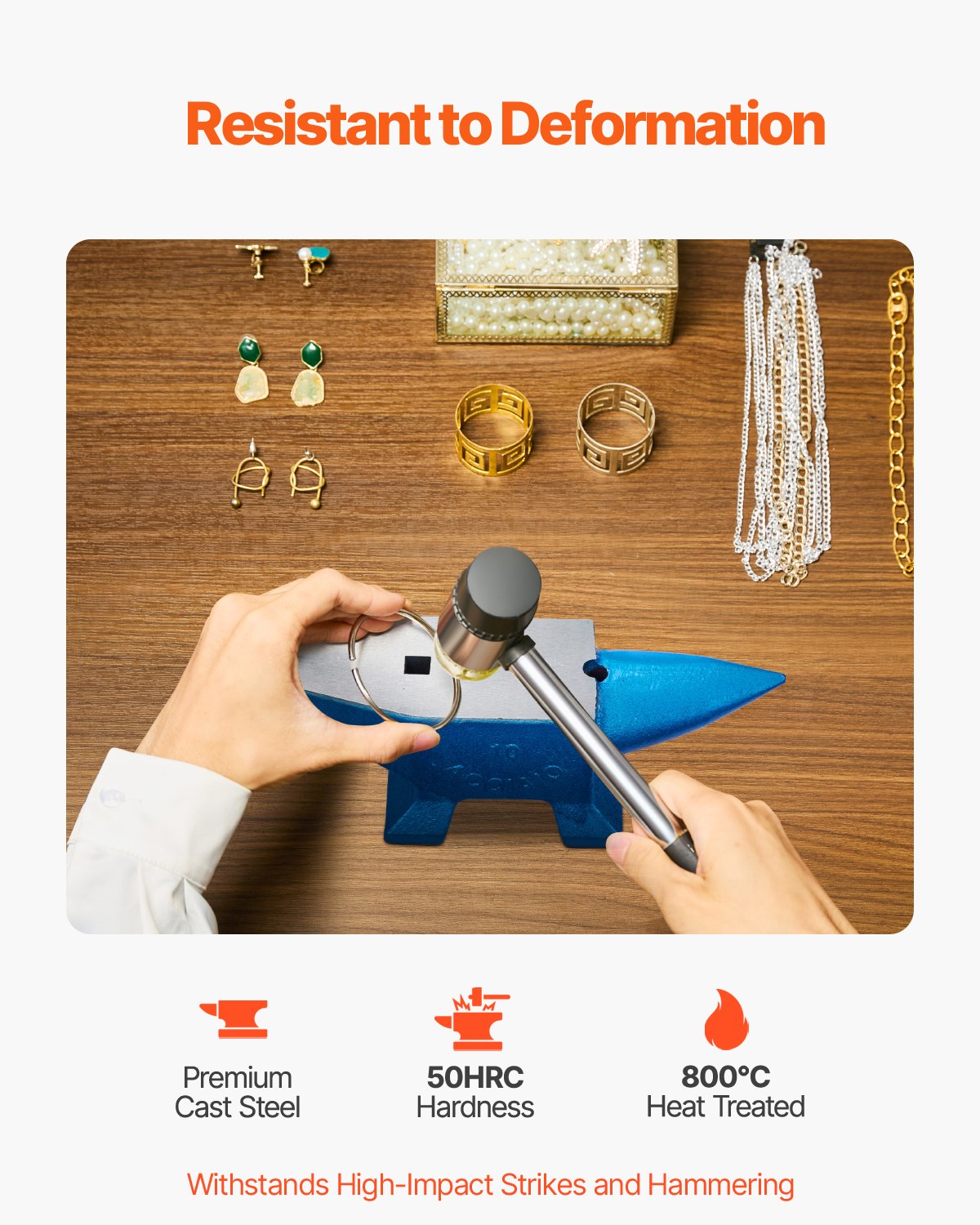 Städ med enstaka horn 22 pund stålstäd smed till salu smide stålverktyg med runt och fyrkantigt hål och utrustning städ robust smed juvelerare hållbart och robust metallsmedsverktyg