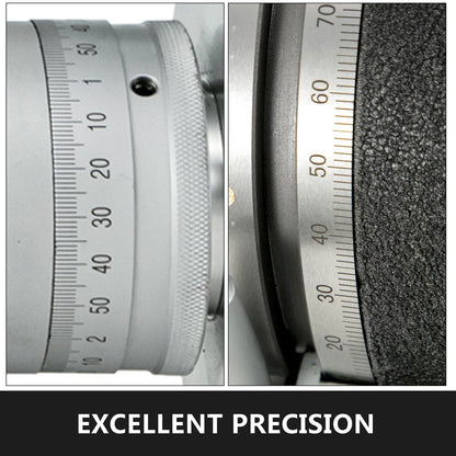 Rotary Table 20.3 cm Vertical & Horizontal Rotary Table, 20.3 cm Horizontal Vertical HV8 Precision 3MT Milling Drilling Machine Vernier Reading Milling Drilling Boring for Milling Machine