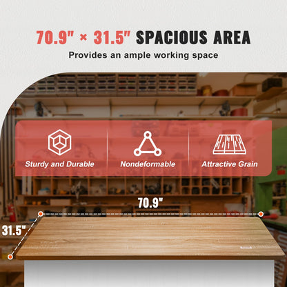Bordsskiva, 190 x 84 x 2,5 cm, lastkapacitet 90 kg, universellt bord i ett stycke spånskiva för höjdjusterbart elektriskt ståbord, rektangulär bänkskiva för hem och kontor