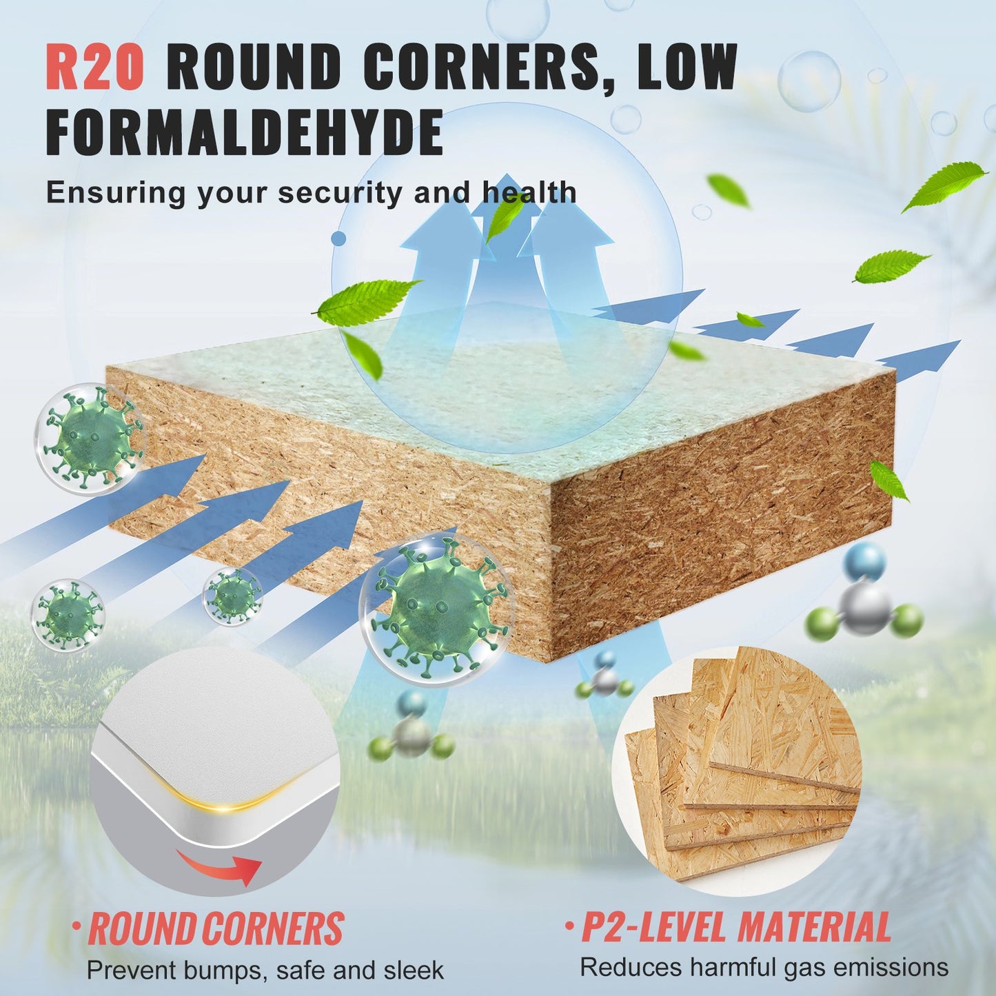 Bordsskiva, 152,5 cm x 61,5 cm x 2,5 cm, lastkapacitet 90 kg, universellt bord i ett stycke spånskiva för höjdjusterbart elektriskt stående skrivbord, rektangulär bänkskiva för hem- och kontorsskrivbord