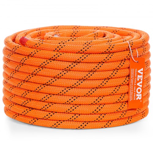Arborist Tree Climbing Rope Double Braid Polyester 1/2"/1.3 cm x 120'/36.6 m 48-Strand