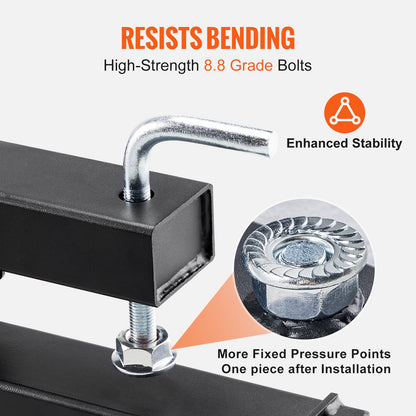 Klämbara pallgafflar, pallgafflar med kapacitet 907,2 kg, 152,4 cm traktorskopgafflar, kraftigt frontlastartillbehör för lastskopa, traktor, kompaktlastare, traktorgafflar för jordbruk och lantbruk