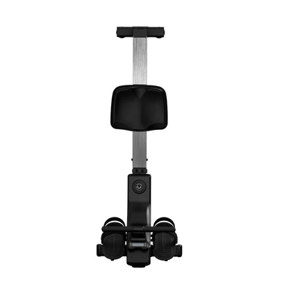 Magnetisk roddmaskin, 16-nivåers tyst motstånd, justerbar, hopfällbar roddmaskin för hemmabruk, 158 kg viktkapacitet, roddmaskiner med slät remskiva, Bluetooth-appkompatibel och LCD-skärm