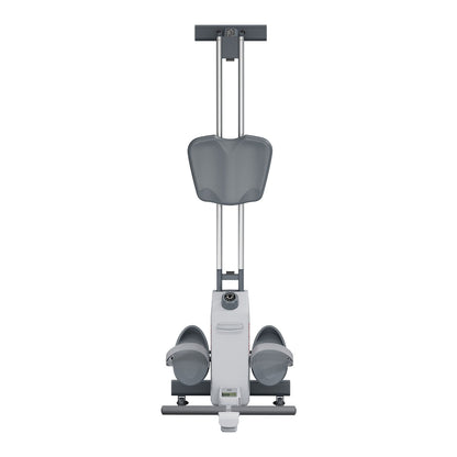 Magnetisk roddmaskin, 16-nivåers tyst motstånd, justerbar, hopfällbar roddmaskin för hemmabruk, 158 kg viktkapacitet, roddmaskiner med dubbel glidskena, Bluetooth-appkompatibel och LCD-skärm