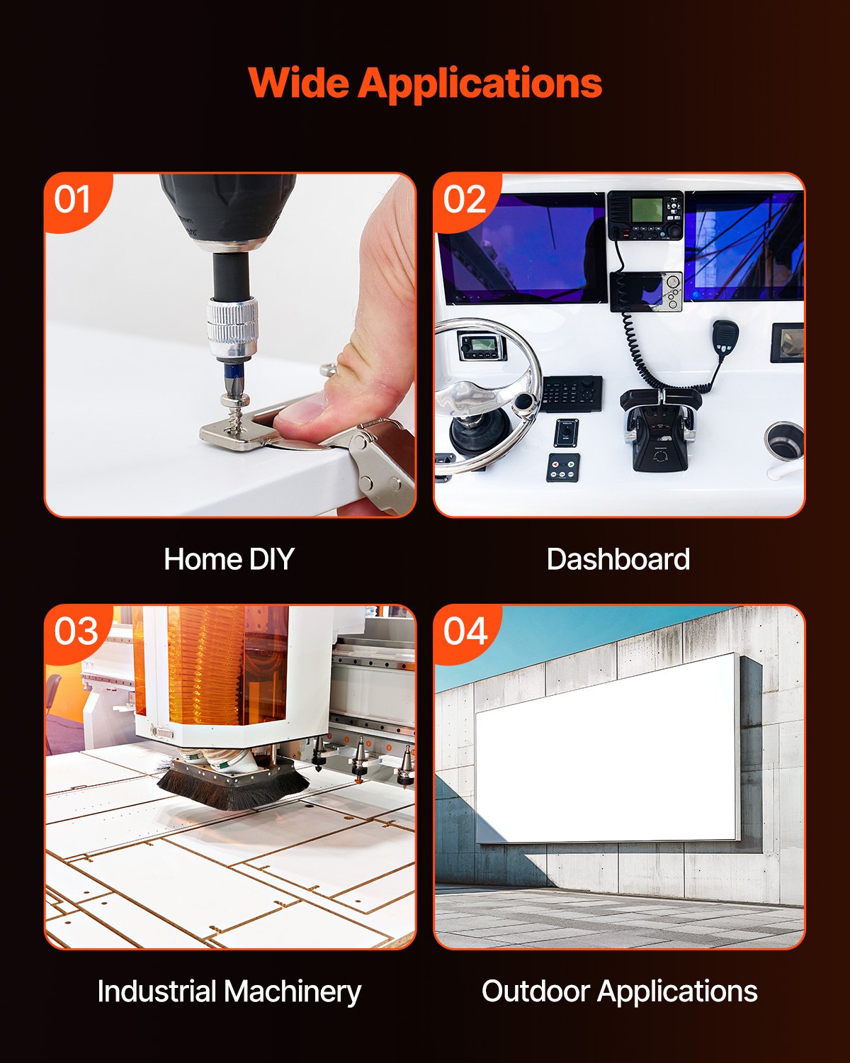 HDPE-plastskiva, 1-pack högdensitetspolyetenskivor, plastpaneler 24 x 48 tum, 1/2 tum tjocka, anpassningsbara plastpaneler, för gör-det-själv-pyssel, kraftig industriell utrustning, vit