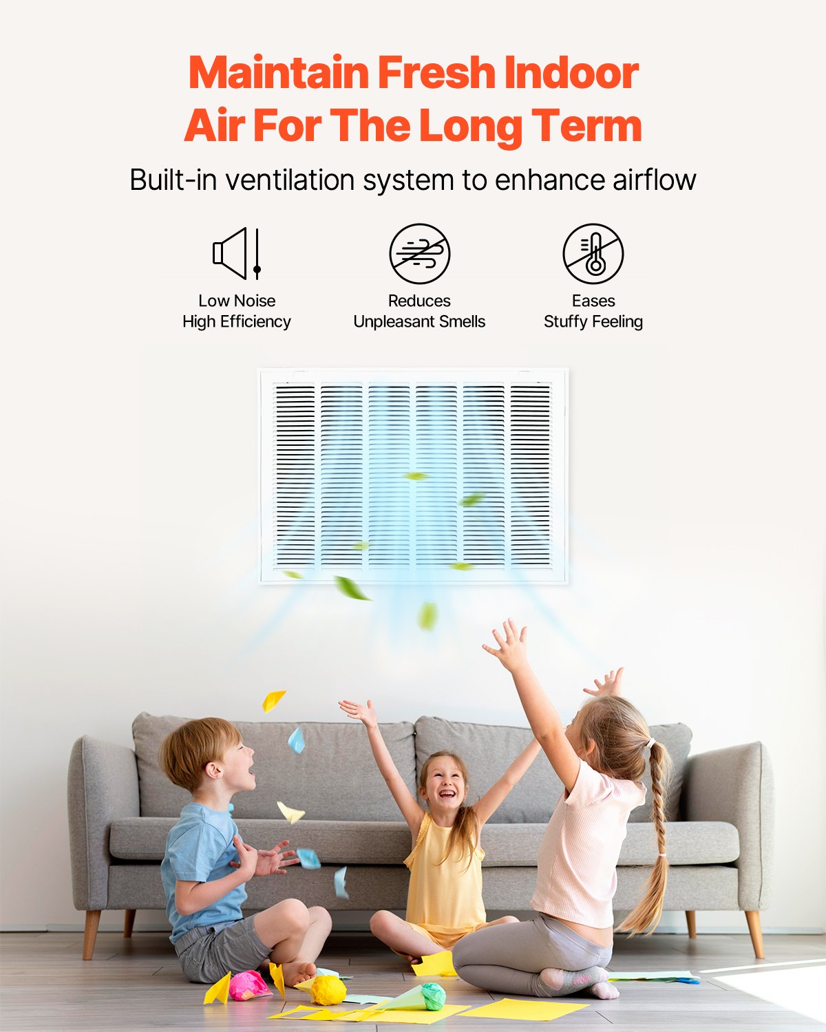 Galler för frånluftsfilter, passar kanalöppning B30 x H20 tum, filter ingår ej, skydd för frånluftsventilation för vägg, pulverlackerat stålgaller för frånluft, avtagbar framsida/dörr för 2,5 cm filter