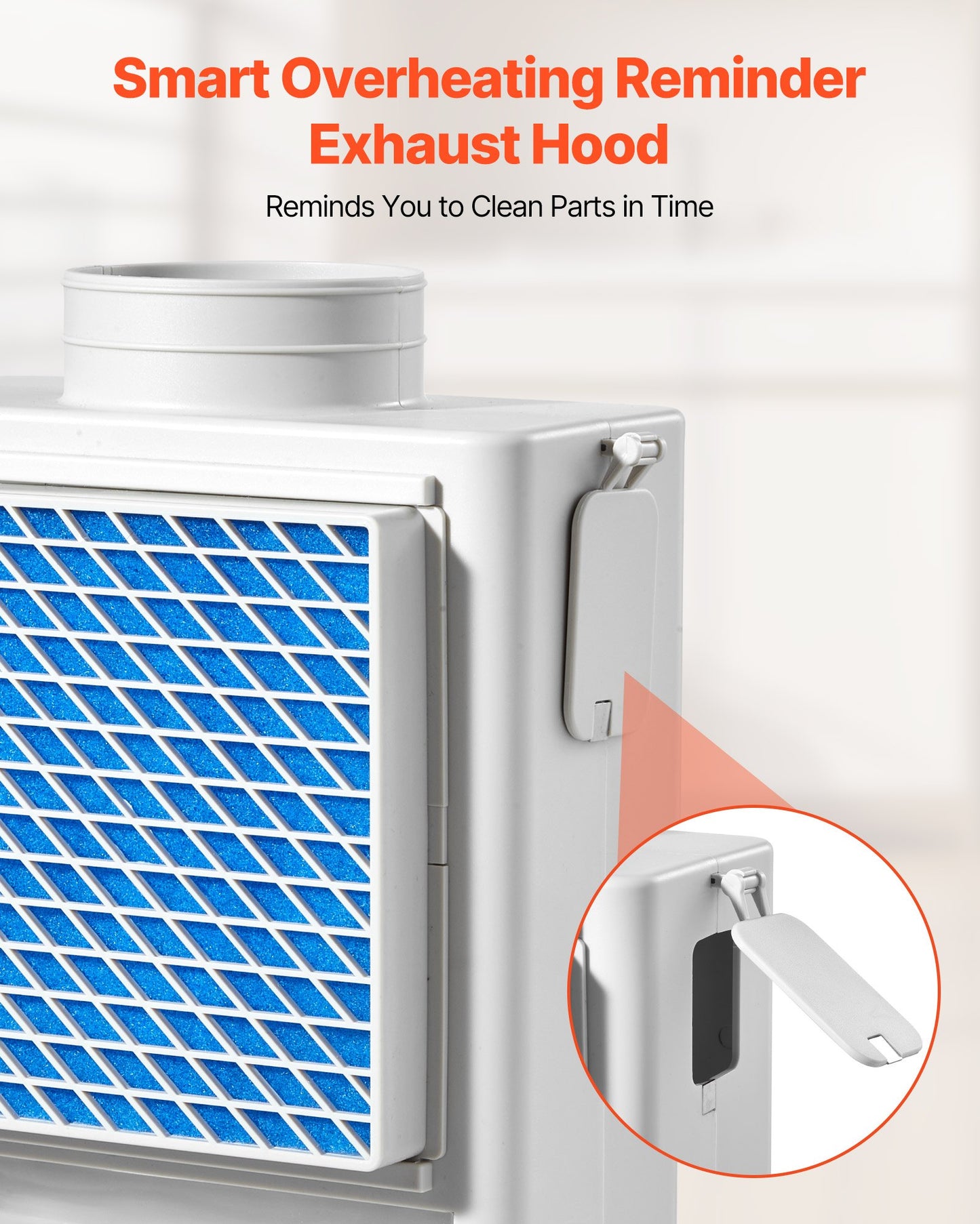 3-i-1-ventilationskit för inomhustorktumlare, premium ABS-material med vattenbehållare som passar 99 mm avgasport, smart överhettningspåminnelse för avgasfläkt och med 4 reningsdynor, för elektriska torktumlare